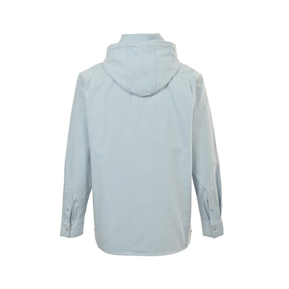 Loewe/Loewei cotton detachable hooded long-sleeved shirt jacket