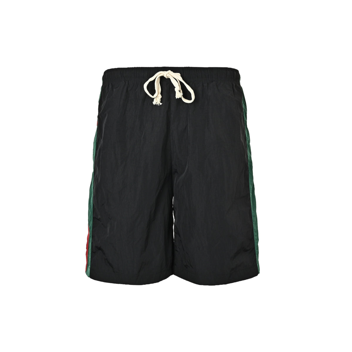 Gucci 25ss side red and green webbing beach shorts