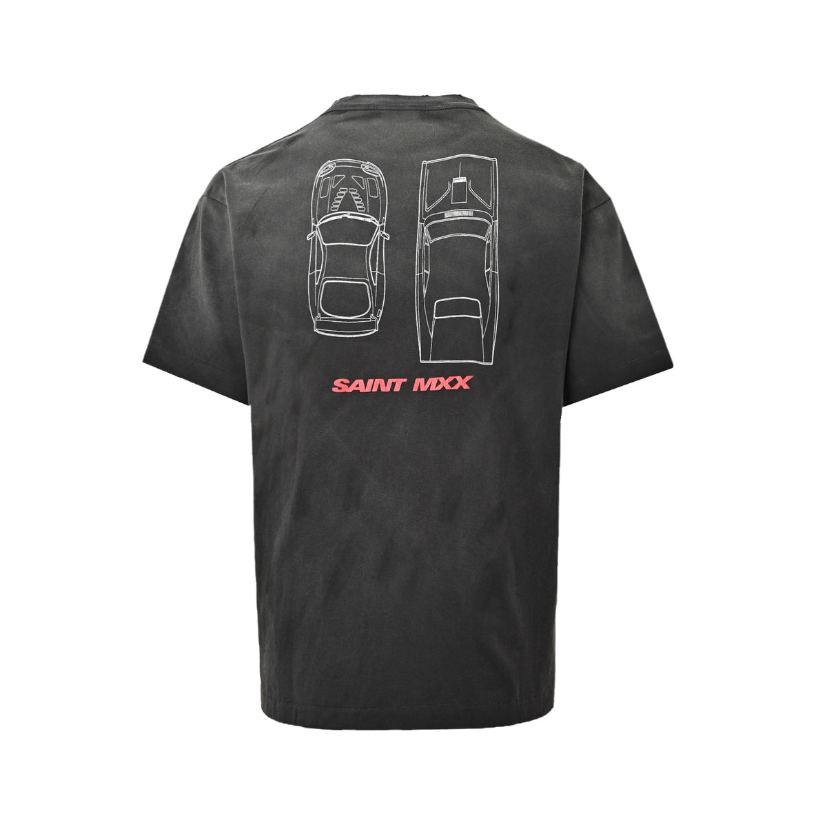 SAINT MICHAEL Fast and Furious letter print short sleeves