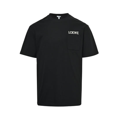 Loewe/Loewewe 26ss pocket embroidered logo short sleeves