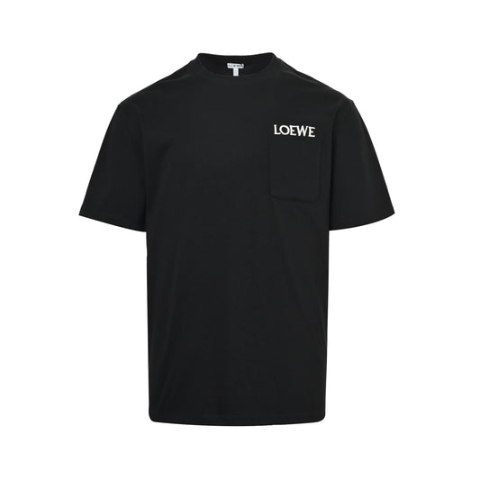 Loewe/Loewewe 26ss pocket embroidered logo short sleeves