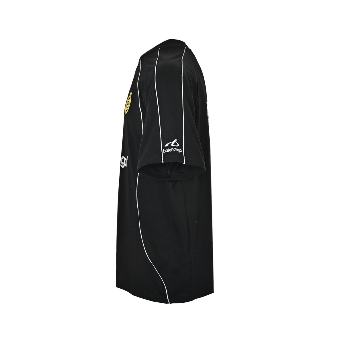 Balenciaga reflective letter logo embroidered short sleeves