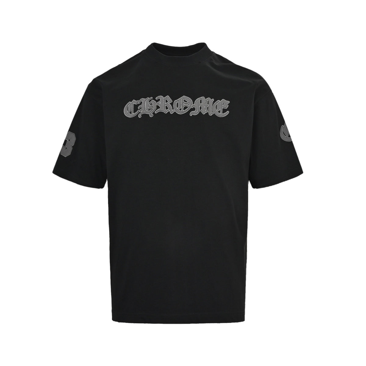 Chrome Hearts/Chrome Heart 26ss Sanskrit letter patch embroidered short sleeves