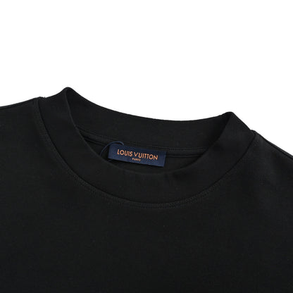 Louis Vuitton dark pattern four-leaf clover tatami embroidered logo long-sleeved T-shirt