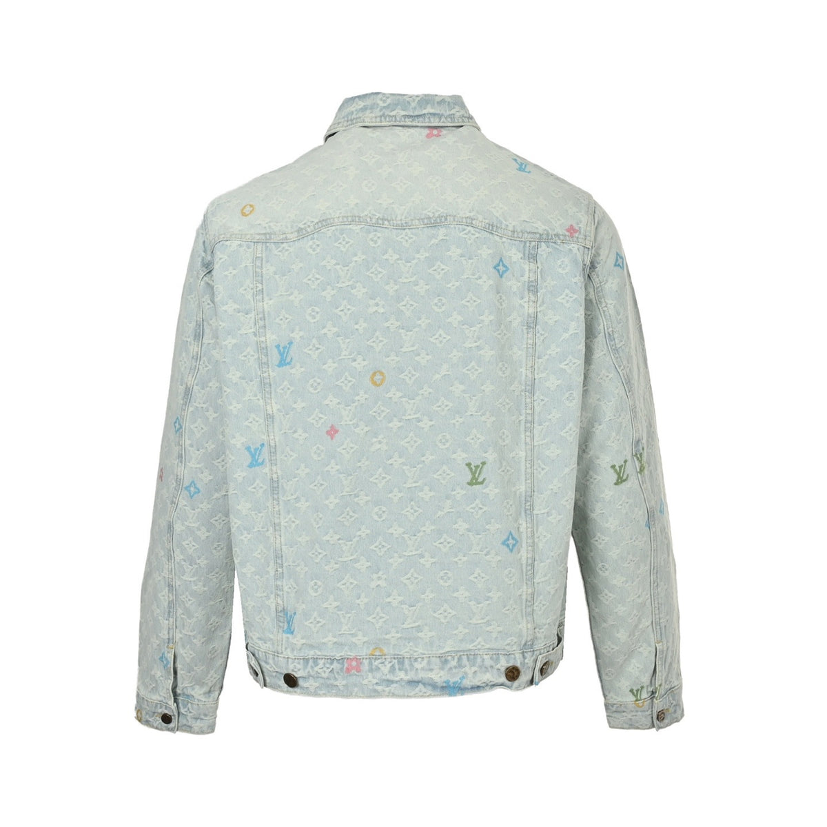 Louis Vuitton Tyler joint old flower jacquard embroidered denim jacket