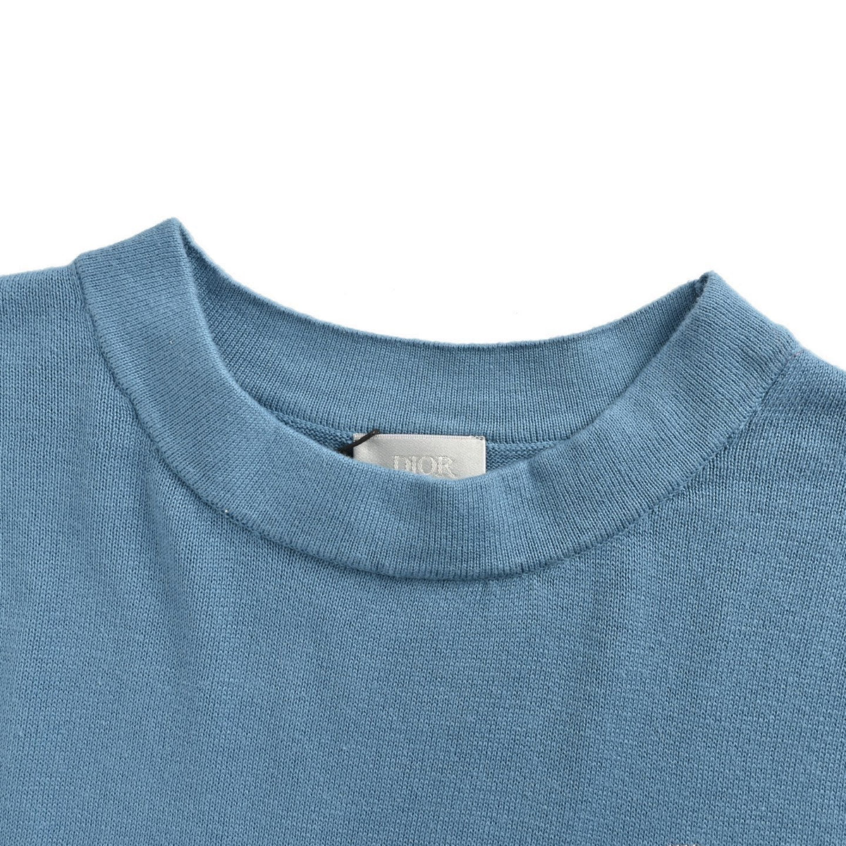 Dior 25ss cat embroidered knitted short sleeves