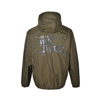 Burberry war horse print hooded jacket