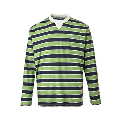Prada striped off shoulder long sleeves