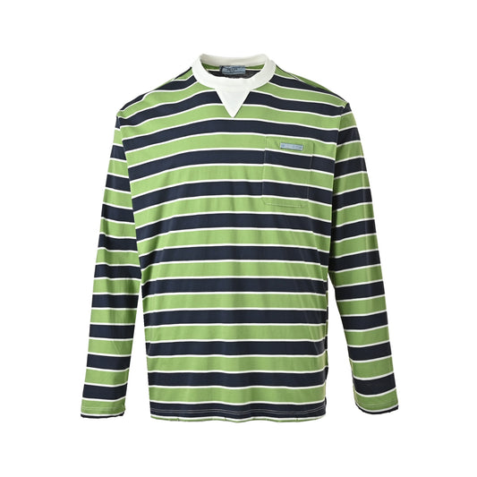 Prada striped off shoulder long sleeves