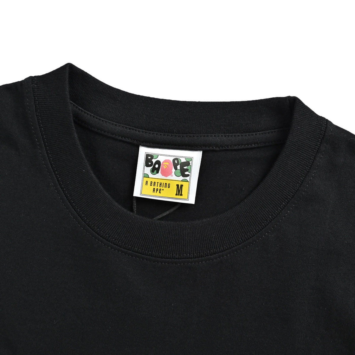 Bape ape head large badge print short sleeves