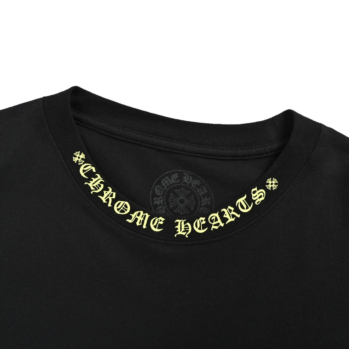 Chrome Hearts/Chrome Heart Sanskrit letter printed short sleeve collar