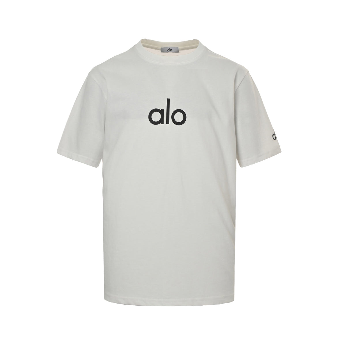 alo basic letter logo printed short sleeves