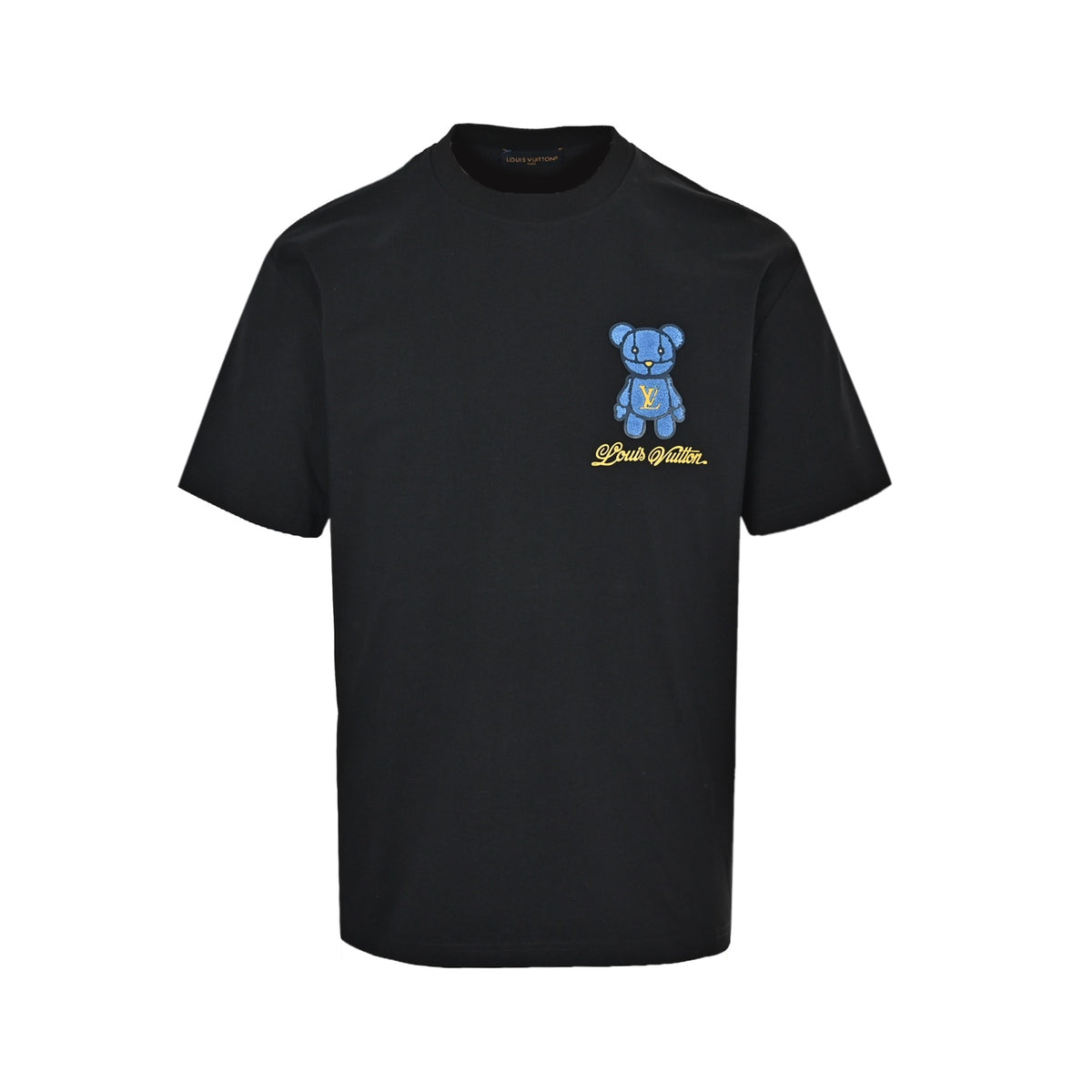 Louis Vuitton 26ss towel patch bear short sleeves
