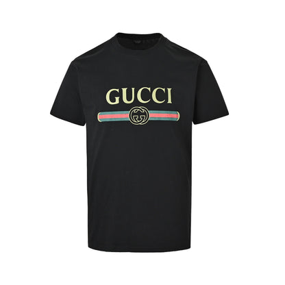 Gucci 26ss classic belt printed short sleeves
