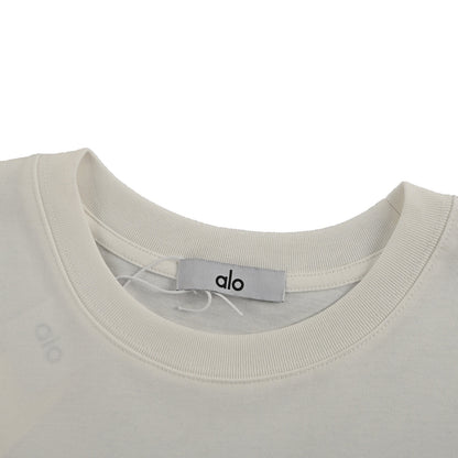 alo basic letter logo printed short sleeves