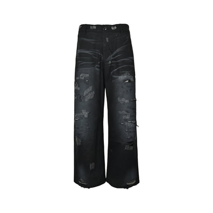 Acne Studios 1996 Collection Wasteland Destruction Wide Leg Jeans