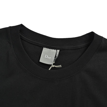Dior 26ss letter logo embroidered short sleeves