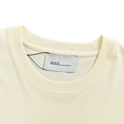 Ami Paris letter print box short sleeves