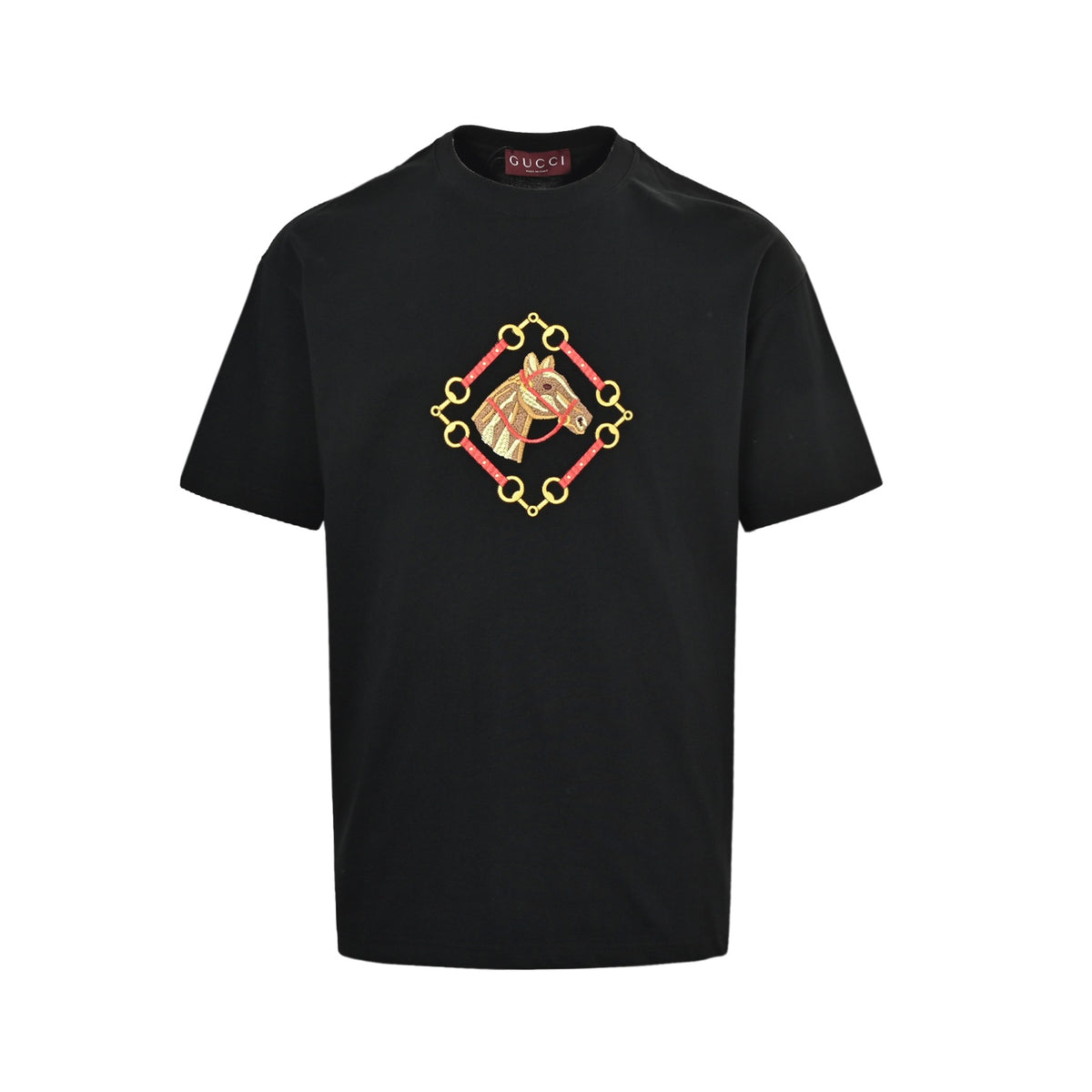 Gucci Horsebit Horse Embroidered Short Sleeves