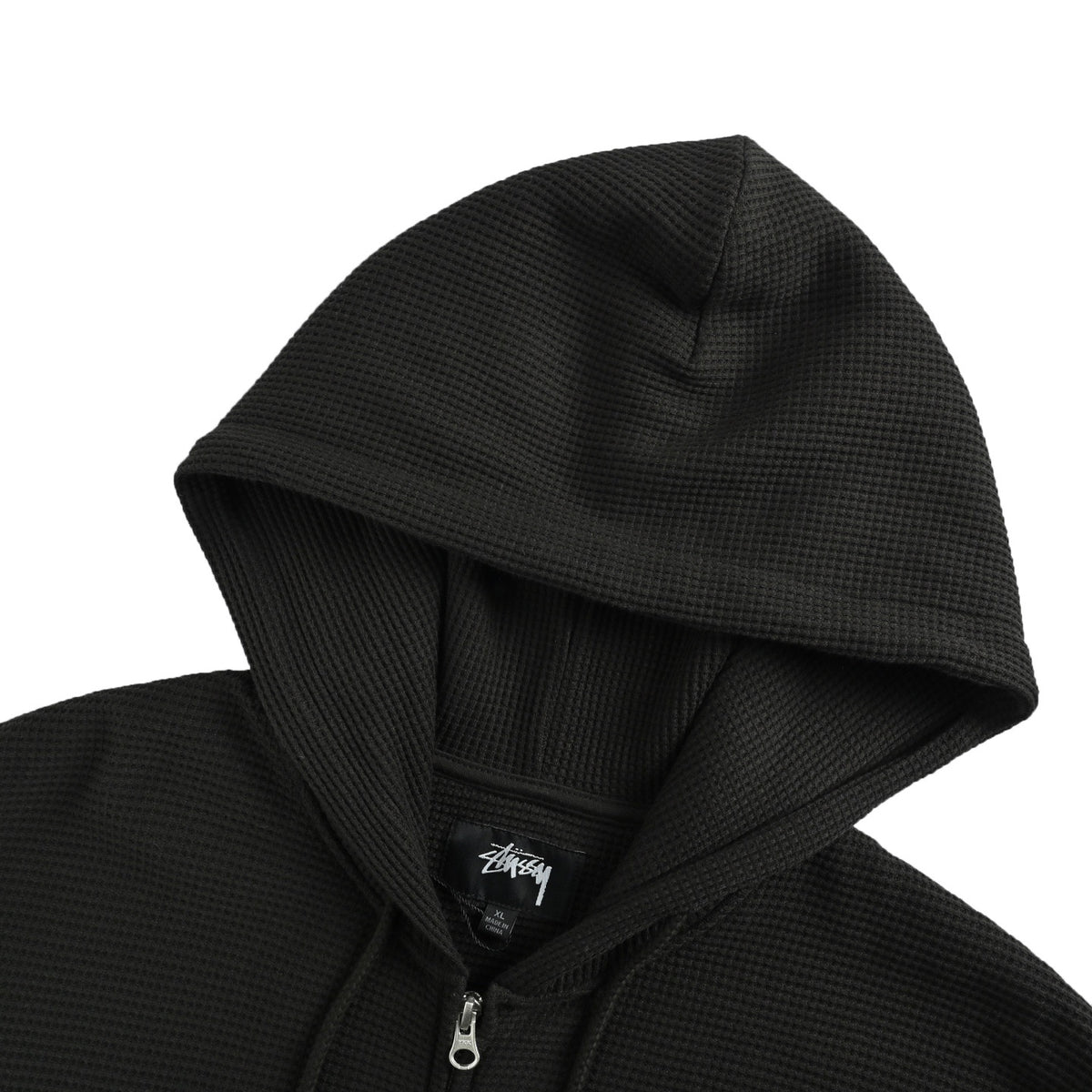 Stussy waffle enzyme washed zipper jacket