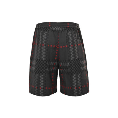 Burberry 25ss pixel plaid wool blend Harrington shorts
