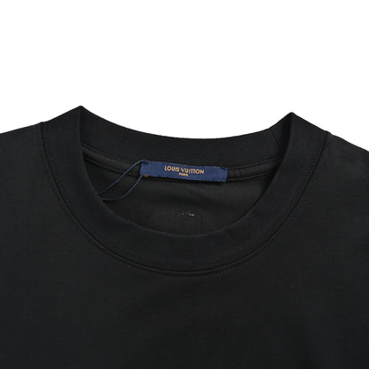 LouisVuitton/Louis Vuitton chest leather brand short sleeves