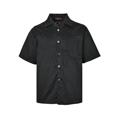 Gucci 26ss GG all-over jacquard suit short-sleeved shirt