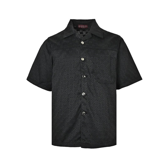Gucci 26ss GG all-over jacquard suit short-sleeved shirt