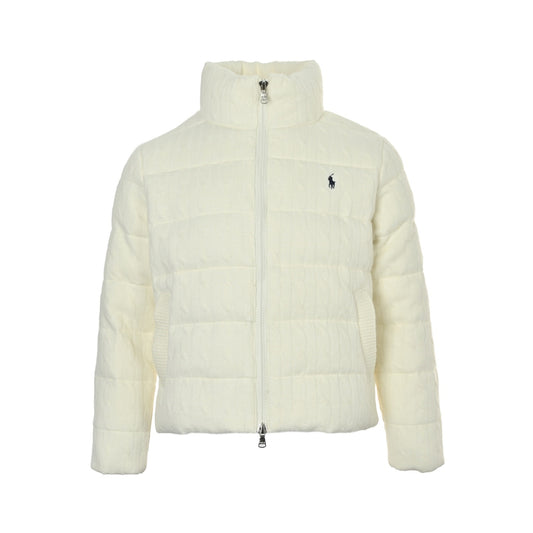 Ralph Lauren wool knitted bread down jacket