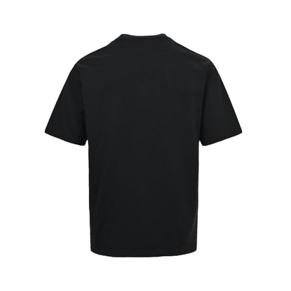 Balenciaga vertical letter embroidery short sleeves