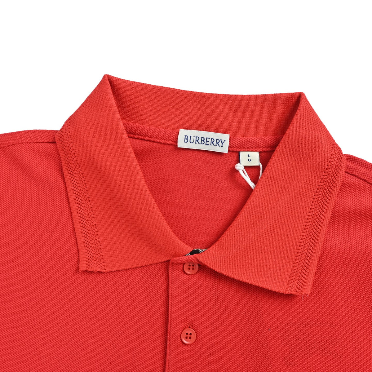 Burberry War Horse Embroidered Plaid Plaid Polo Short Sleeve