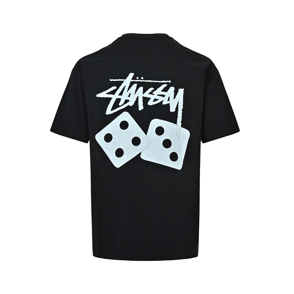 Stussy dice series printed round neck short sleeves