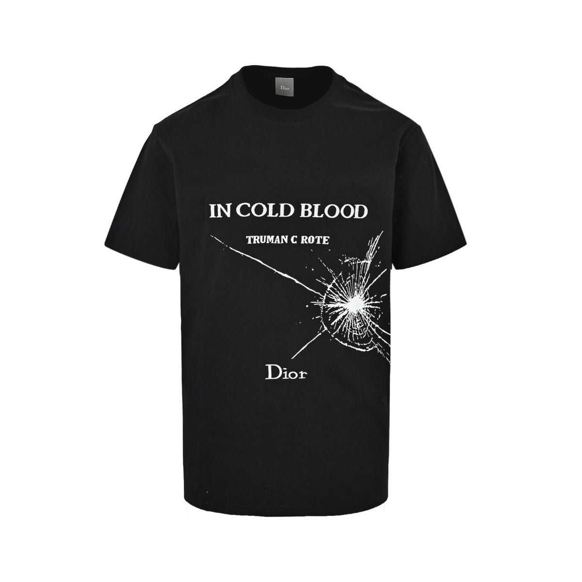 Dior 26ss letter logo embroidered short sleeves