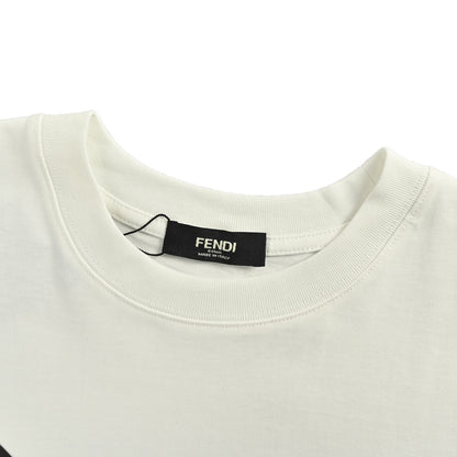 Fendi 25ss little monster eyes flocked short sleeves