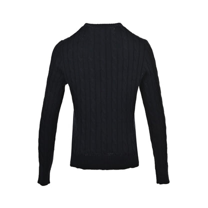 RALPH LAUREN 24Fw women's cable V-neck sweater
