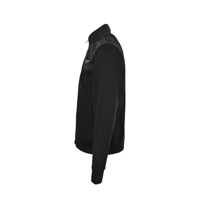 Prada Re-Nylon nylon zipper patchwork jacket