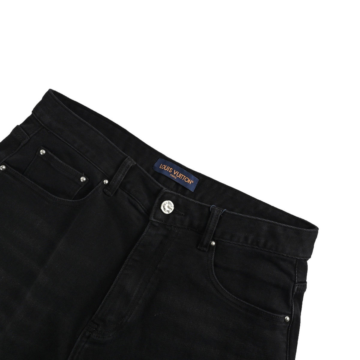 LouisVitton/Louis Vuitton back pocket presbyopic colorful embroidered jeans