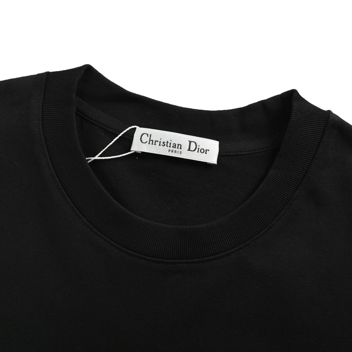 Dior 25ss front and back letter foam printed short sleeves
