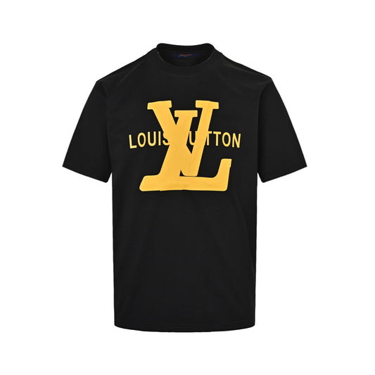 Louis Vuitton thick rubber letter print short sleeves