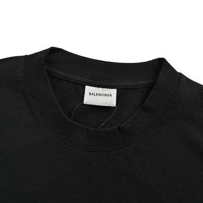 Balenciaga portrait art letter print short sleeves