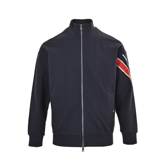 Moncler/Mask 25Fw arm striped webbing zipper jacket