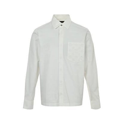 Louis Vuitton 26ss pocket old flower embossed shirt