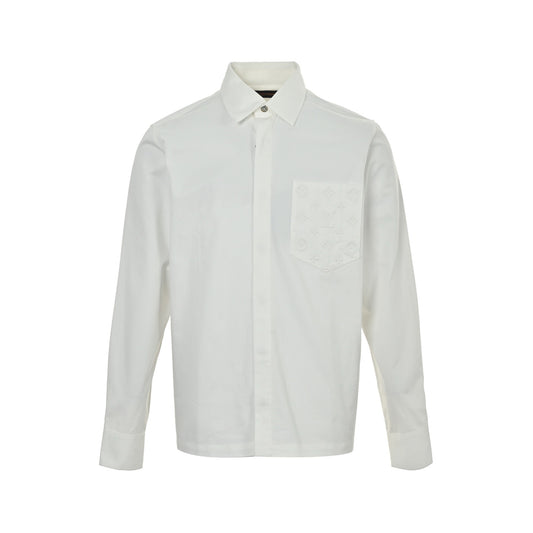 Louis Vuitton 26ss pocket old flower embossed shirt