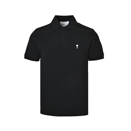 Ami Paris Classic Love Embroidered Polo Short Sleeve