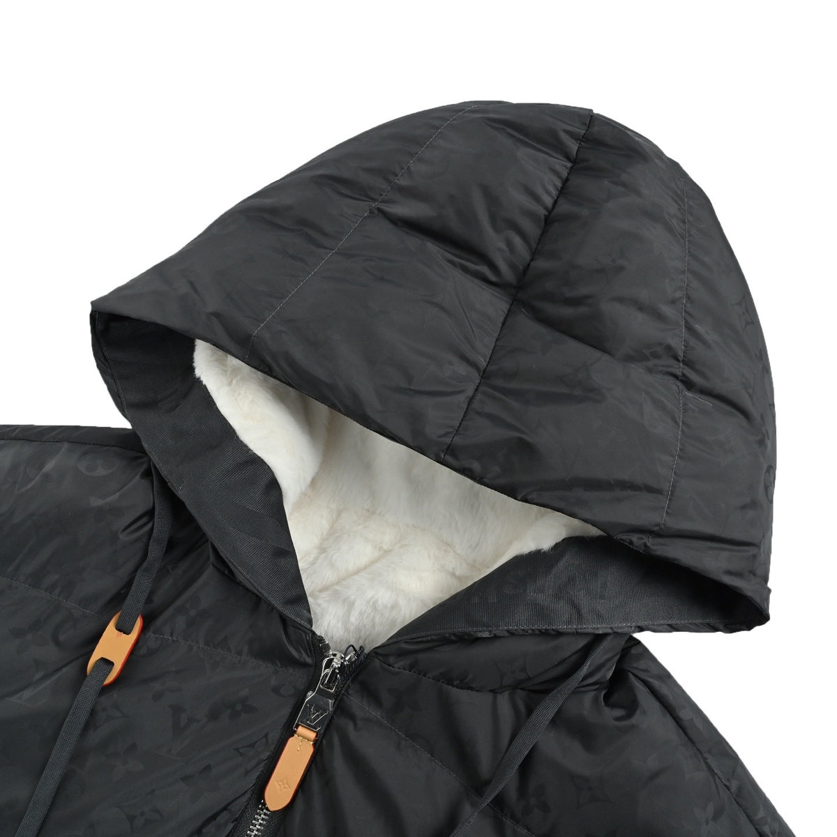 Louis Vuitton SKI ski series dark pattern armband hooded down jacket