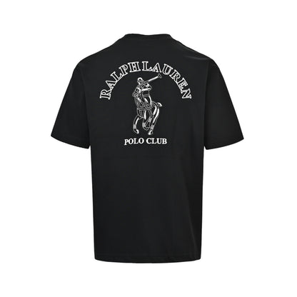 Ralph Lauren 26ss back war horse embroidered short sleeves