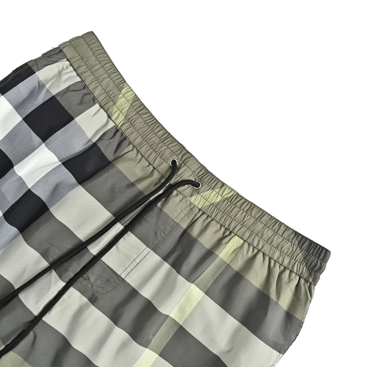 Burberry plaid drawstring mesh lined beach shorts