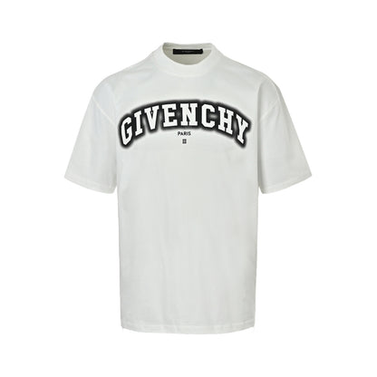GIVENCHY arch bridge letter logo printed short sleeves