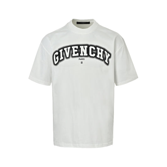 GIVENCHY arch bridge letter logo printed short sleeves