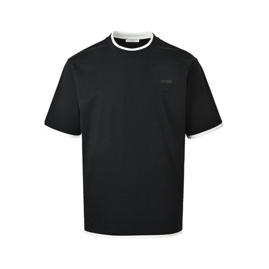 Prada triangle cloth label fake two-piece short sleeves
